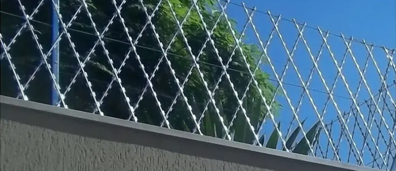 rede laminada proteção para muros